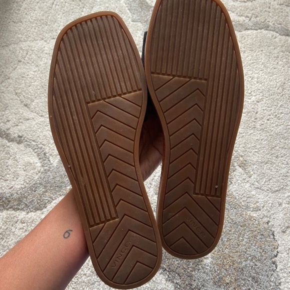 Vince // Canella Leather Suede Mule Slide Sandals // Size 7.5 - Picture 13 of 15